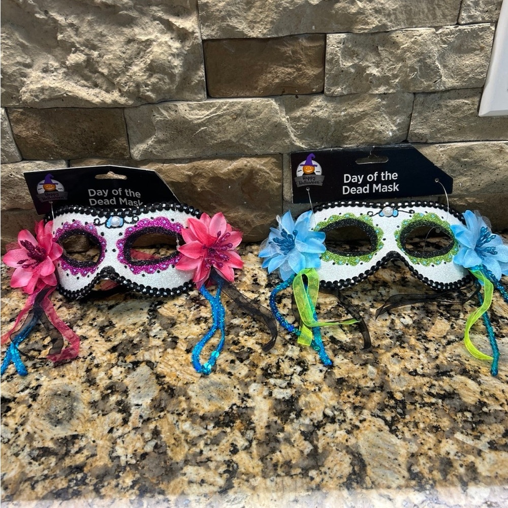 Day of the Dead Masks x2